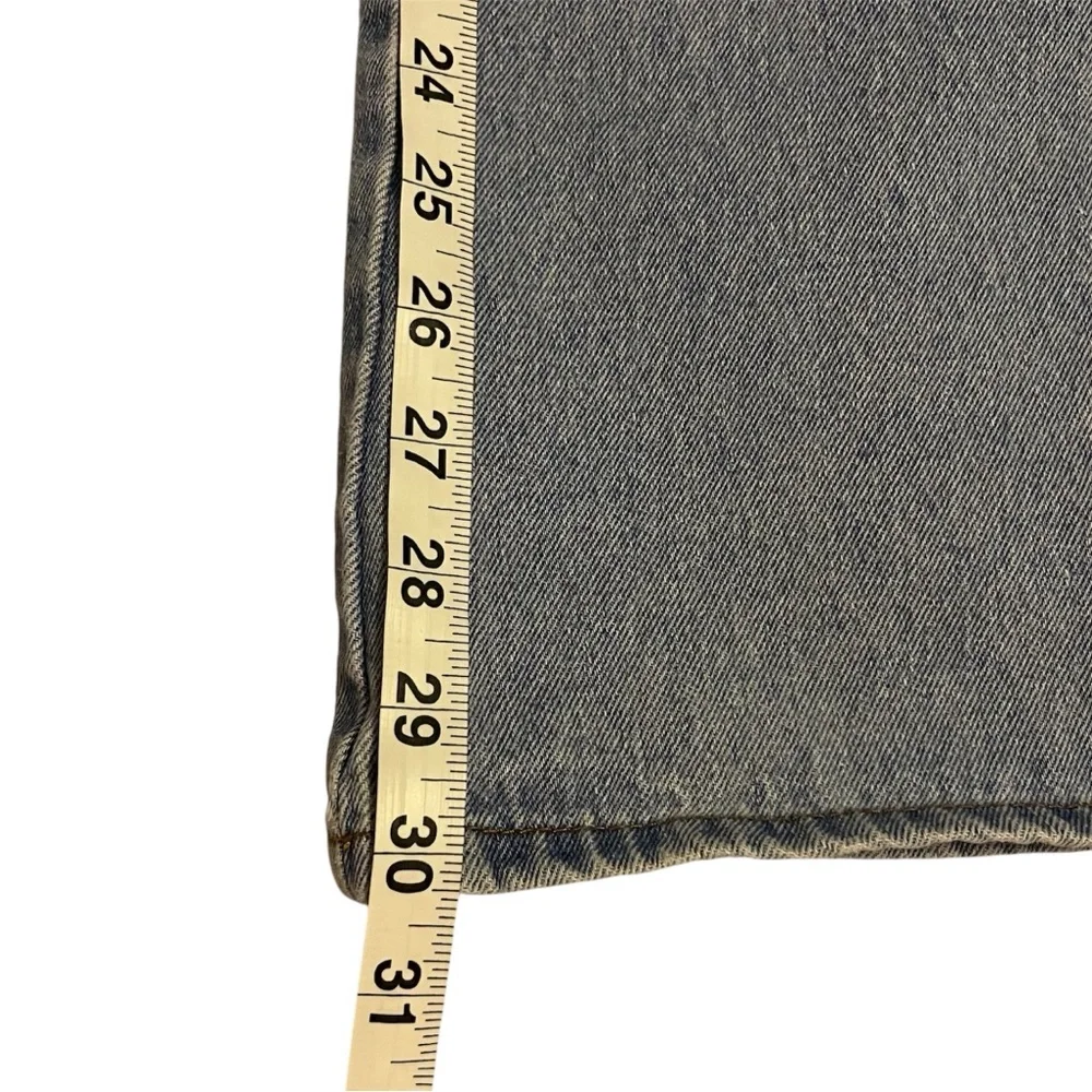 Ghanda Women’s Wide Leg Flare Leg Bell Bottom Charlie Jeans in Boston Blue Boho - Picture 14 of 14